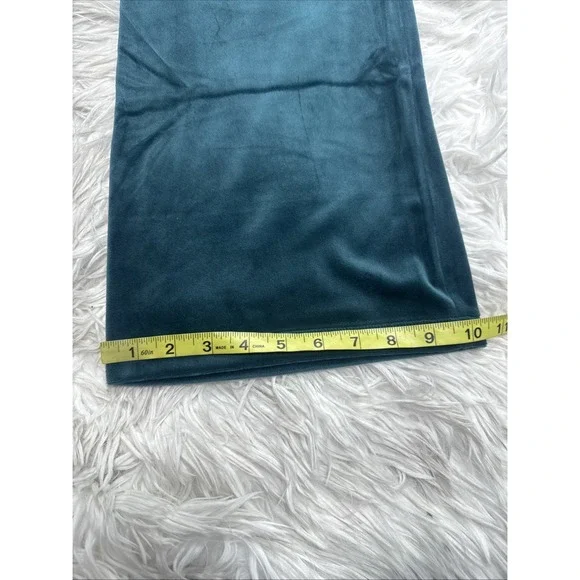 JUICY COUTURE Velour Tracksuit  Track Suit Large Rare Dark Seafoam Rhinestones - Picture 14 of 15